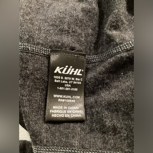 Kuhl 100% Merino Wool Half Zip Sweater. Size L. - Picture 6 of 9